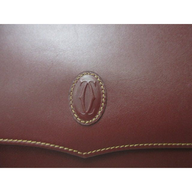 Cartier Shoulder Bag Must Line Bordeaux Leather — view 5