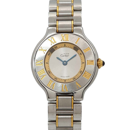 Cartier Must 21 Vantian Vintage Watch Silver Quartz