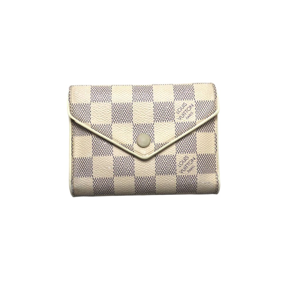 Louis Vuitton Damier Azur Portefeuille nineto Leather Wallet