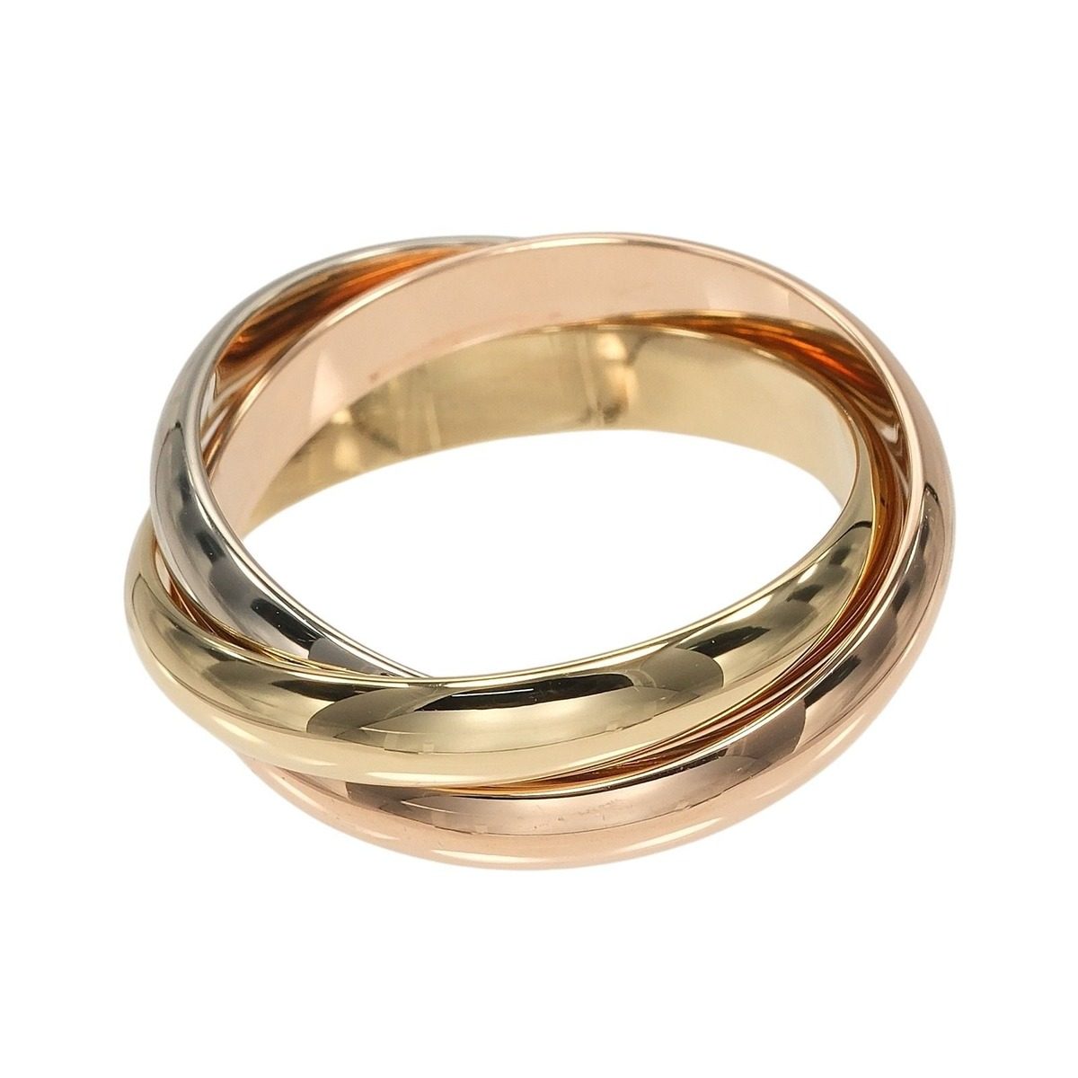 Cartier Trinity mm Band 18k Gold Ring — view 4