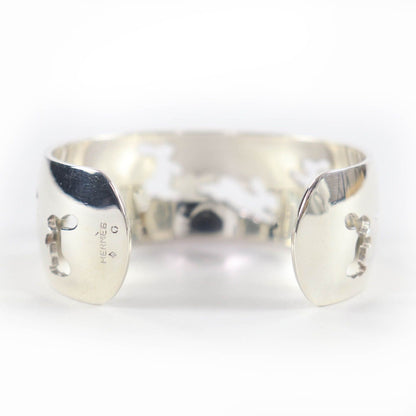 Hermes 925 Rabbit Motif Bracelet Bangle Silver — view 3