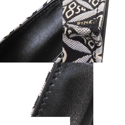 Louis Vuitton Petite Sac Plat Black Leather Monogram Jacquard 2-Way Shoulder Bag — view 7