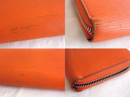 Louis Vuitton M60310 Mi4114 - Zippy Wallet Epi Orange Round Zipper Long Wallet