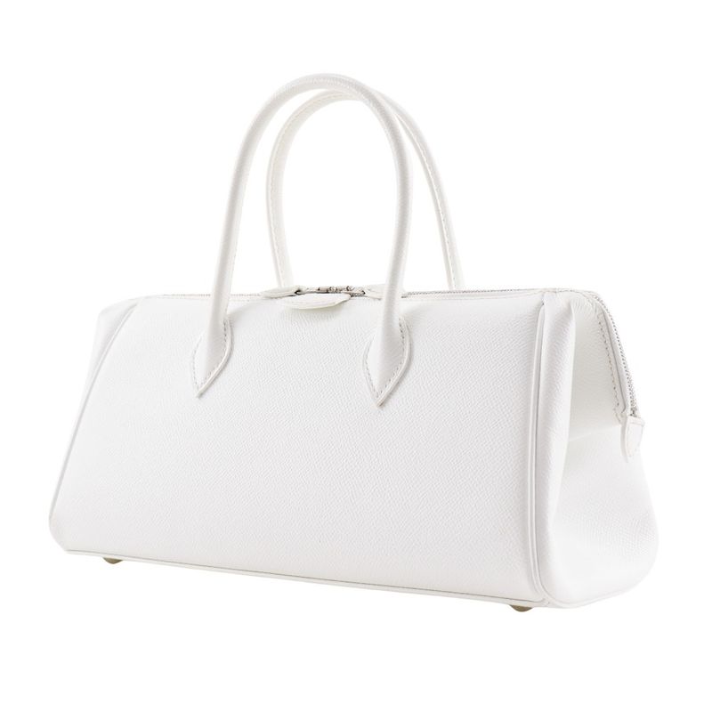 Hermes Paris Bombay PM Vaux Epson White □J Ladies Handbag