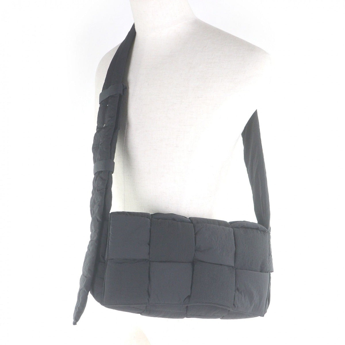 Bottega Veneta Padded Tech Cassette Nylon Shoulder Bag Black — view 2