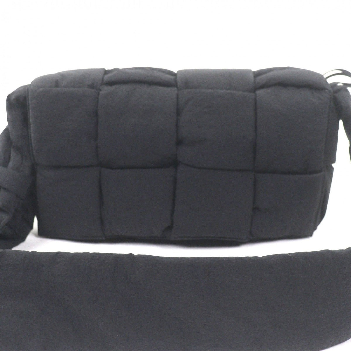 Bottega Veneta Padded Tech Cassette Nylon Shoulder Bag Black — view 3