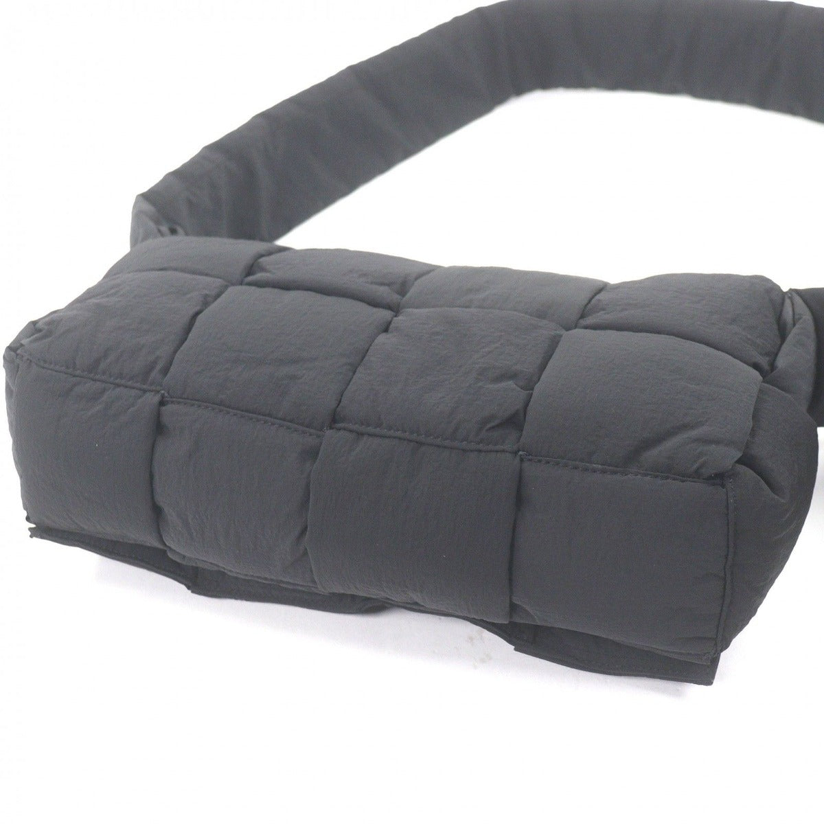 Bottega Veneta Padded Tech Cassette Nylon Shoulder Bag Black — view 6