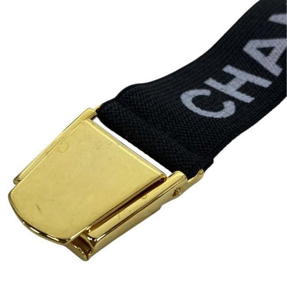 Chanel Armband Clip Accessory Small Logo Rubber GP Black