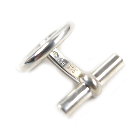 Hermes Serie Button Round Shape Cufflinks Button Cufflinks Ag925 Silver Total