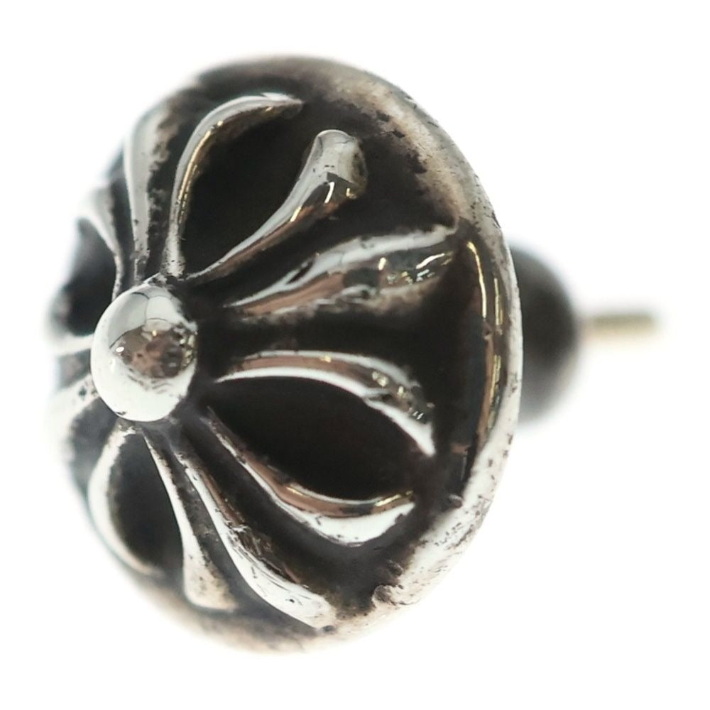 Chrome Hearts Stud Crsbll Cross Ball Earrings Silver