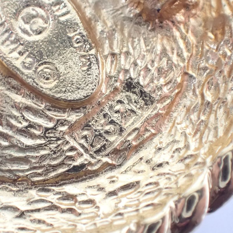 Chanel Engraved Large GP Earrings Chanel Gold