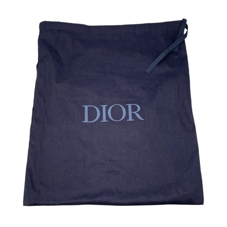 Christian Dior Pouch Travel Kit Oblique Navy Beige Gold Hardware