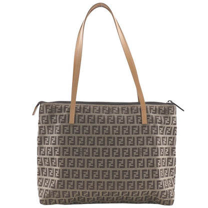 Fendi Zucchino 8bh022 Canvas Brown Women's Tote Bag