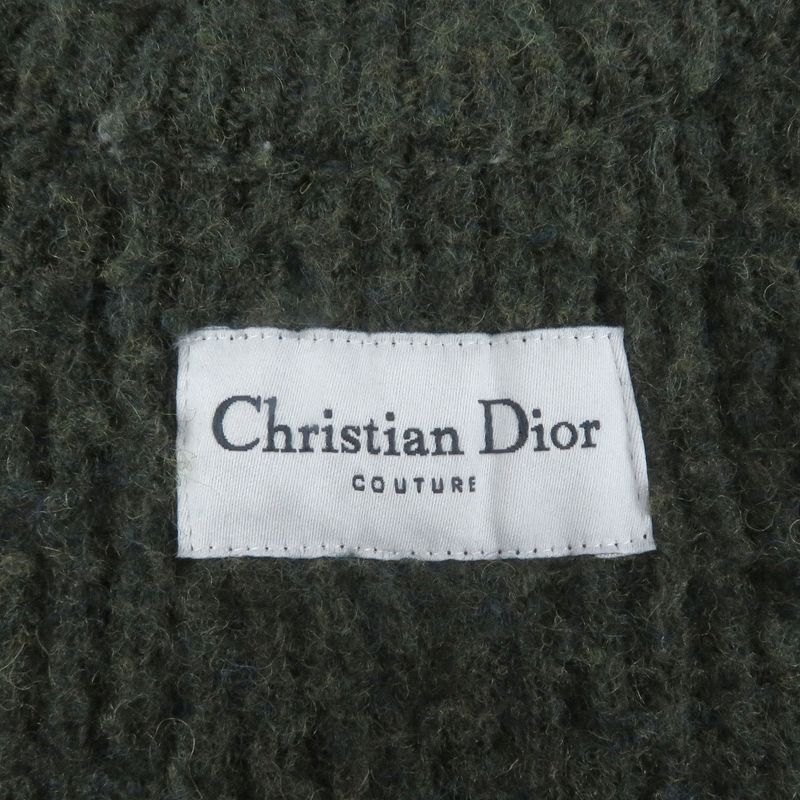 DIOR Homme 23SS 383m640at547 100% Wool Couture Casentino Elbow Patch Turtleneck