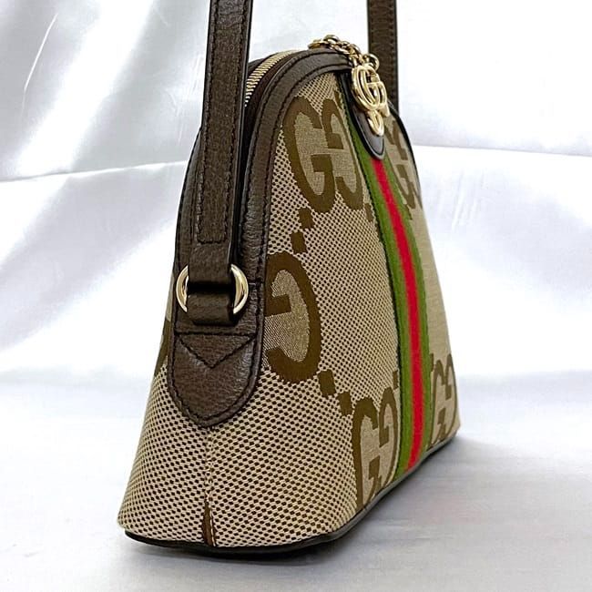 Gucci Shoulder Bag Beige Brown Sherry Marmont