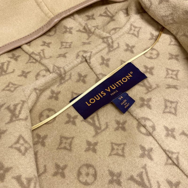 Louis Vuitton Coat Size 34 S Women's Belted Hood Coat Fnco20qwe Beige Long