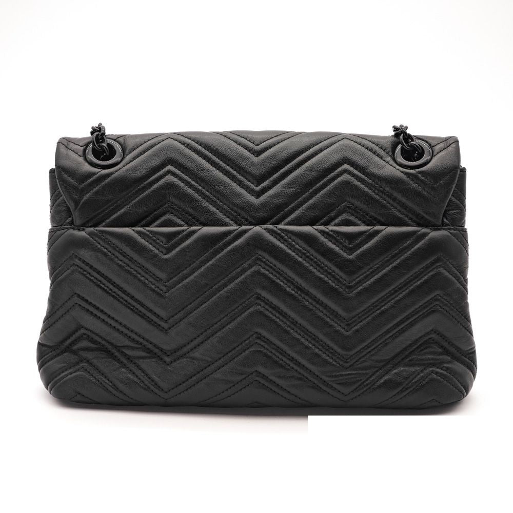Gucci GG Marmont Medium Black Leather Shoulder Bag — view 3