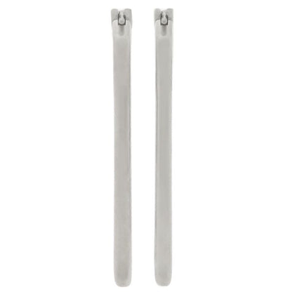 Louis Vuitton Earrings Bookle D'oreille LV Zip Earrings Metal Silver Mp3016