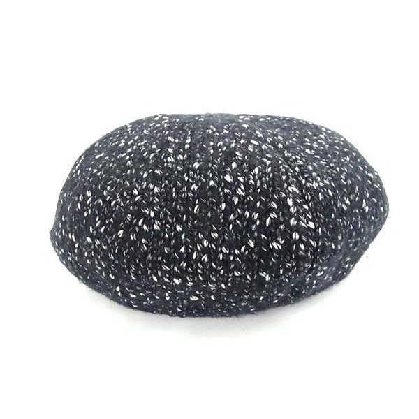 Dior 75% Cotton 25% Wool Knit Cap Hat Black — view 2