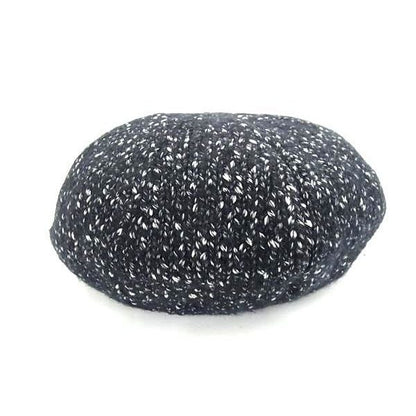 Dior 75% Cotton 25% Wool Knit Cap Hat Black — view 2