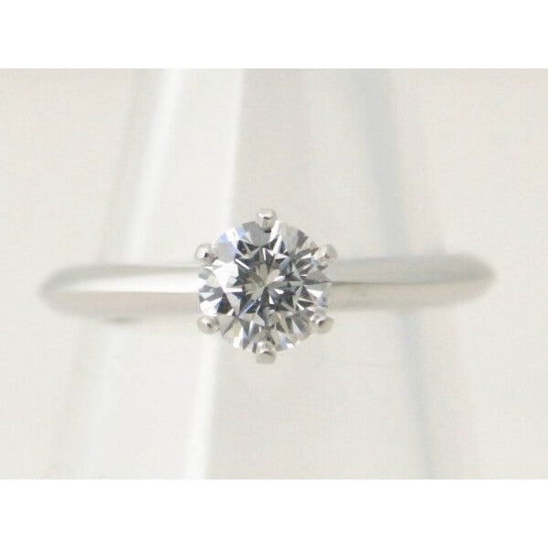 Tiffany & Co Diamond Solitaire Ring Size 7 Pt950 — view 2