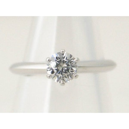 Tiffany & Co Diamond Solitaire Ring Size 7 Pt950 — view 2