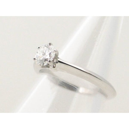 Tiffany & Co Diamond Solitaire Ring Size 7 Pt950 — view 4