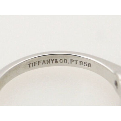 Tiffany & Co Diamond Solitaire Ring Size 7 Pt950 — view 5