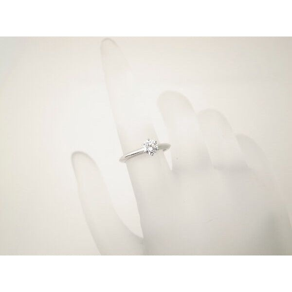 Tiffany & Co Diamond Solitaire Ring Size 7 Pt950 — view 7