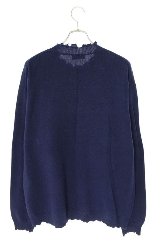 Balenciaga 682010 T1627 One Point Logo Embroidery Knit Men's M