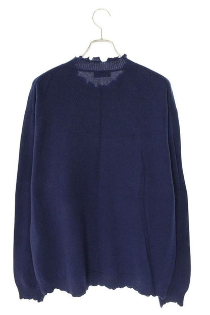 Balenciaga 682010 T1627 One Point Logo Embroidery Knit Men's M