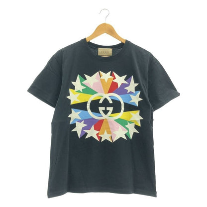 Gucci Interlocking Logo Print T-Shirt Cut And Sewn XS Black