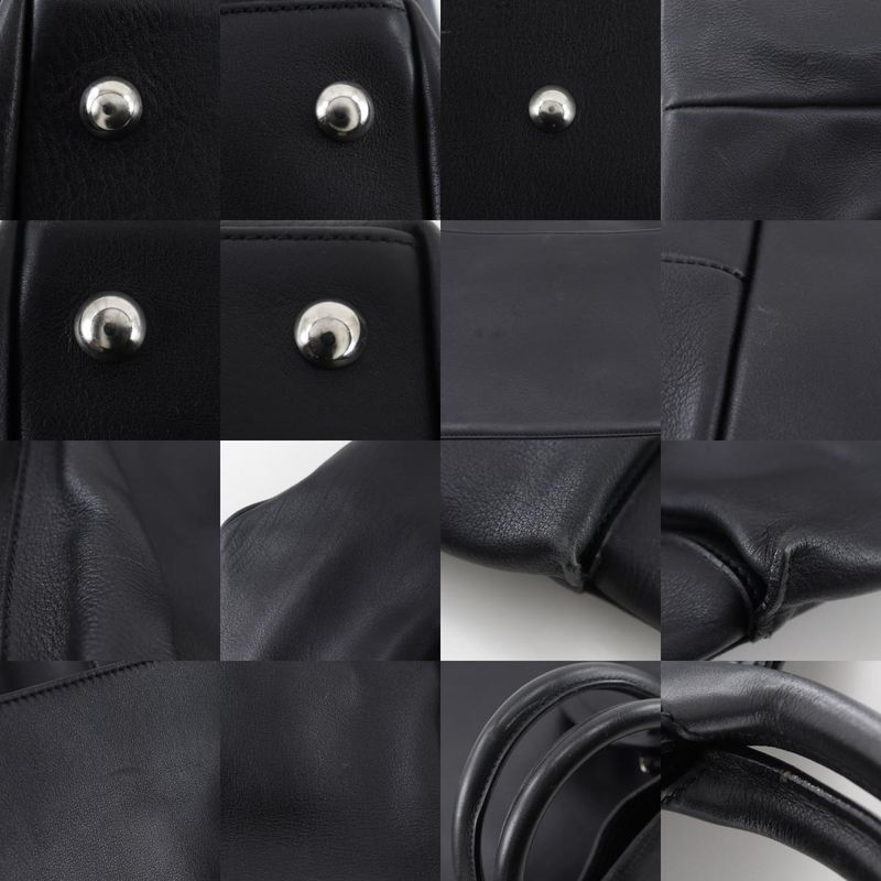 Gucci Calf Black Unisex Boston Bag