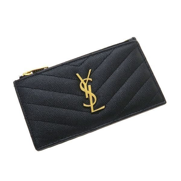 Saint Laurent Paris Monogram Fragment Zip Card Case