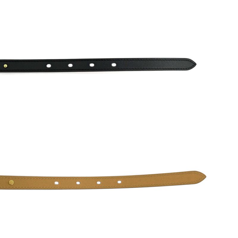 Hermes Belt Pop H Courte 15 85cm (33.46in) Black Gold Hardware B