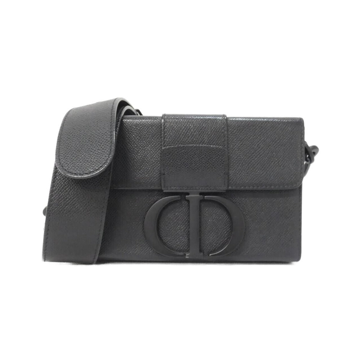 Dior 30 Montaigne Box Shoulder Bag Black