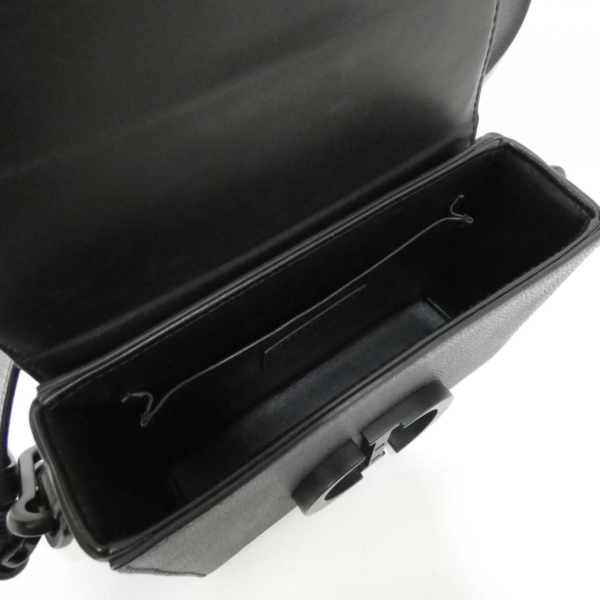 Dior 30 Montaigne Box Shoulder Bag Black — view 7