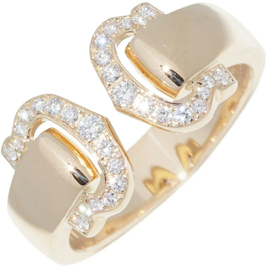 Cartier Ring 18K Yellow Gold 30p(015ct) 2C Bouclece Ring With Diamonds