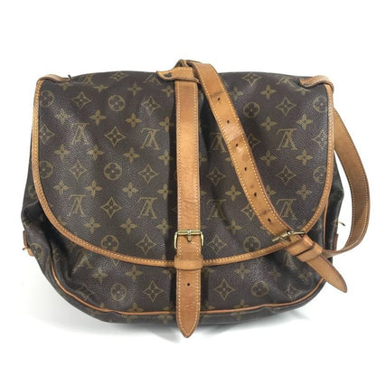 Louis Vuitton Shoulder Bag Saumur GM Monogram Canvas Brown