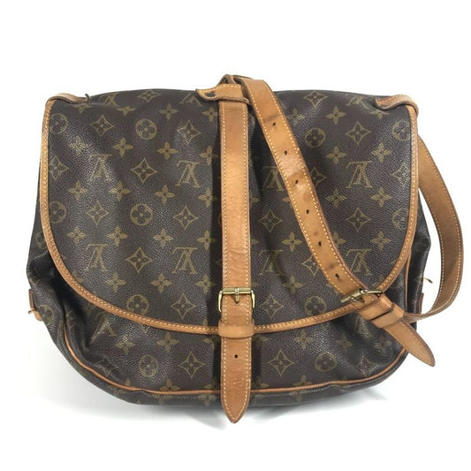 Louis Vuitton Shoulder Bag Saumur GM Monogram Canvas Brown