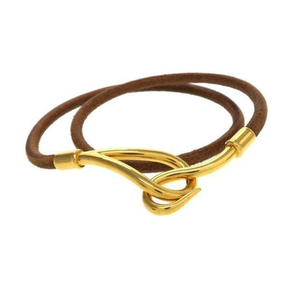 Hermes Jumbo Bracelet Leather Brown