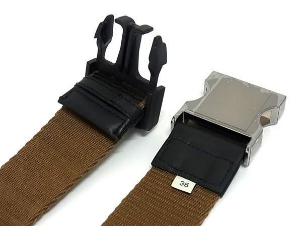 Belt Men's Women's Brownish-black Bk2585 Fendi Zucca Pattern Canvas And