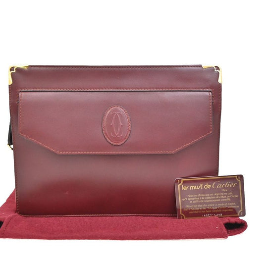 Cartier Clutch Bag Must Line Bordeaux 01ka815