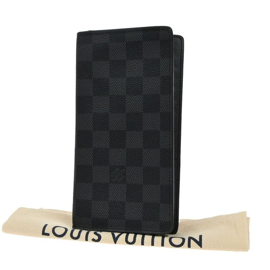 Louis Vuitton Portefeuille Folding Billfold Damier Graphite N62227 64ka828