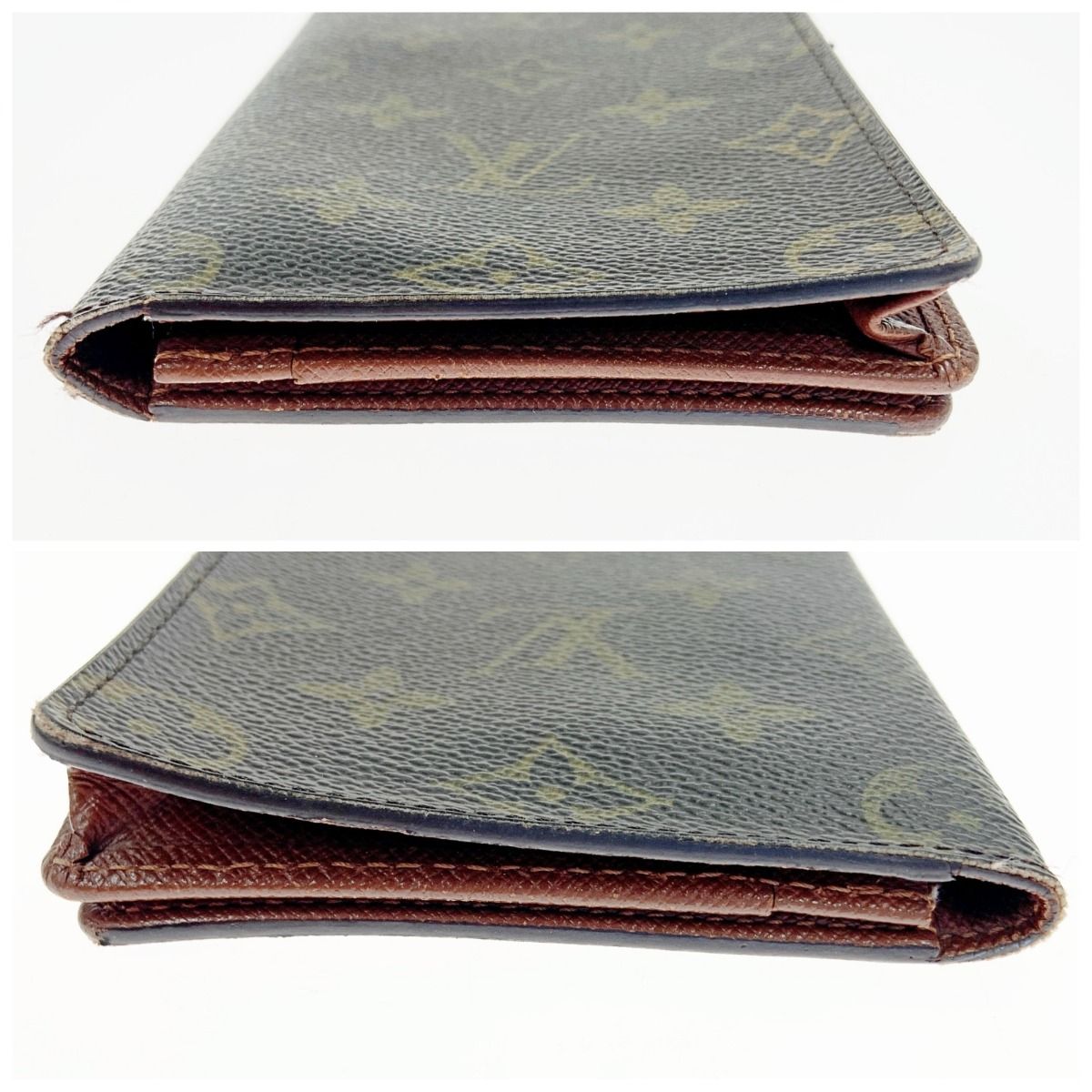 Louis Vuitton Monogram Porto Cult Credit Bifold Long Bill Holder M60825 Brown