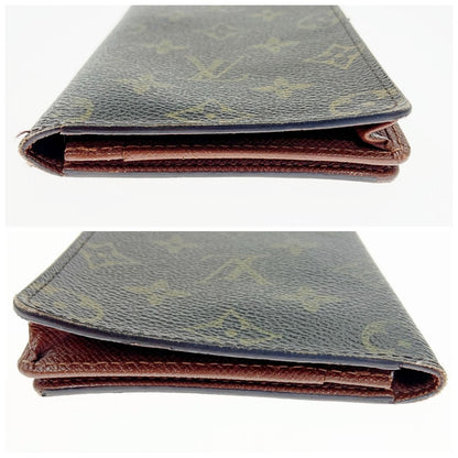 Louis Vuitton Monogram Porto Cult Credit Bifold Long Bill Holder M60825 Brown