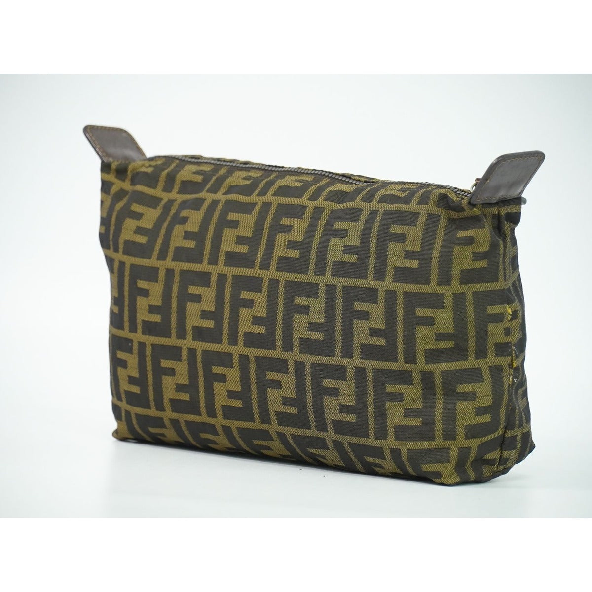 Fendi Zucca Pouch Case Nylon Brown — view 2
