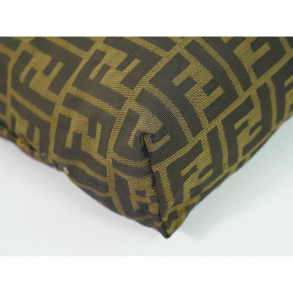 Fendi Zucca Pouch Case Nylon Brown — view 5