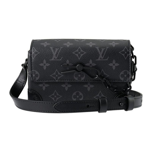 Louis Vuitton Shoulder Bag Steamer Wearable Wallet Black Gray