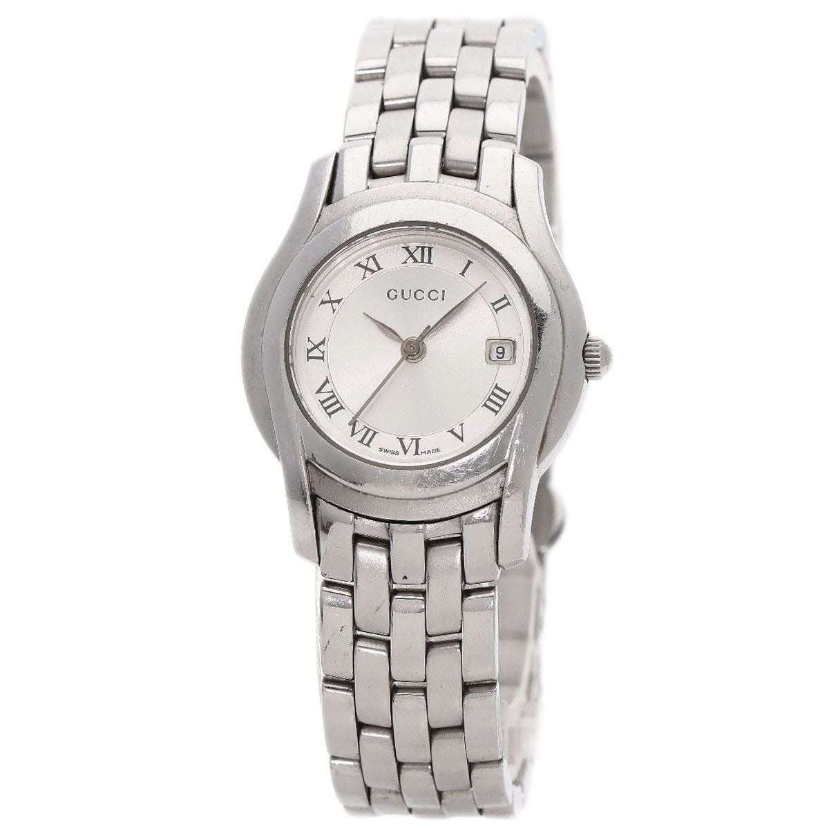 Gucci Round Face Watch SS